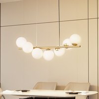 [GEBRAUCHT] Lucande Hängeleuchte Isandro Gold Opal 7 Flammig Deckenlampe Deckenleuchte Spot B-Ware von LUCANDE
