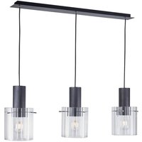 [NEUWERTIG] Lucande Hängeleuchte Pendelleuchte Eirian Glas 3 Flammig Schwarz 90 Cm Lampe B-Ware von LUCANDE