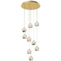 [GEBRAUCHT] Lucande Hayley LED-Hängeleuchte Hängeleuchte Lampe Pendelleuchte 9-flammig g103 von LUCANDE