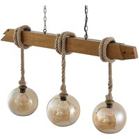 [GEBRAUCHT] Lucande Mevan Hängeleuchte Pendelleuchte Deckenlampe Lampe Holzbalken Amber212 B-Ware von LUCANDE