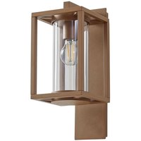 Gebraucht] Lucande Außenwandleuchte Lampe Ferda Ip44 Hängend Braun Aluminium Glas E27 B-Ware von LUCANDE