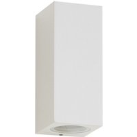 Gebraucht] Lucande Außenwandleuchte Lampe Xava Up Down Weiß Gu10 Balkon Terrasse B-Ware von LUCANDE