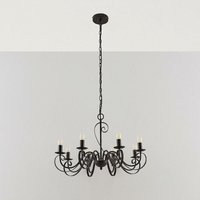 Lucande - gebraucht] Caleb Kronleuchter Landhausstil Pendelleuchte Hängeleuchte Lampe 8 Fl978 B-Ware von LUCANDE