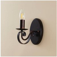 Gebraucht] Lucande Caleb Rostfarbene Wandleuchte Im Landhausstil Wandleuchte Wandlicht E14 B-Ware von LUCANDE