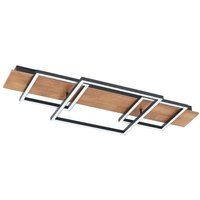 Lucande - gebraucht] Chariska Led Deckenlampe Deckenleuchte Lampe Leuchte Holz Schwarz 9417 B-Ware von LUCANDE