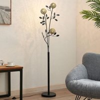 Lucande - gebraucht] Evory Stehleuchte Stehlampe Standleuchte Lampe Leuchte Schwarz Gold617 B-Ware von LUCANDE