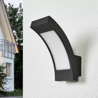 Gebraucht] Lucande Grafitgraue Led Außenwandlampe Juvia Außenwandleuchte Außenlampe B-Ware von LUCANDE