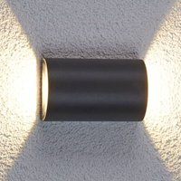 Lucande - gebraucht] Halbrunde Led Außenwandleuchte Jale Terrassenleuchte Gartenleuchte Led B-Ware von LUCANDE