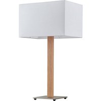 Lucande - gebraucht] Heily Tischleuchte Holz Eckig Weiß Tischlampe Lampe Leuchte Spot Licht B-Ware von LUCANDE