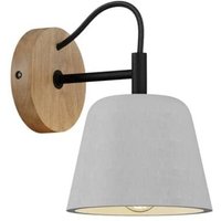 Lucande - gebraucht] Kalinda Wandleuchte Wandleuchte Lampe Leuchte Wand Holz Schwarz Weiß E14 B-Ware von LUCANDE