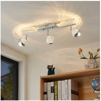 Lucande - gebraucht] Kilio Led Deckenstrahler Deckenlampe Deckenlicht Leuchte 3 Flammig Chrom B-Ware von LUCANDE
