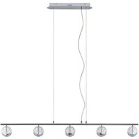 Lucande - gebraucht] Kilio Led Hängeleuchte Hängeleuchte Hängelampe Leuchte 5 Flammig Chrom B-Ware von LUCANDE