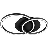 Lucande - gebraucht] LED-Deckenlampe Tjado, 62 cm lang schwarz Metall Deckenleuchte Lampe von LUCANDE