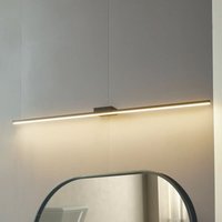 Gebraucht] Lucande Led Spiegellampe Kivana Wandleuchte Wandlampe Schwarz Metall 120cm Ip44 B-Ware von LUCANDE