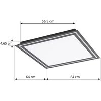 Lucande - gebraucht] Led Deckenlampe Leicy Schwarz 64 Cm Rgb Cct Lampe Leuchte Spot Licht B-Ware von LUCANDE