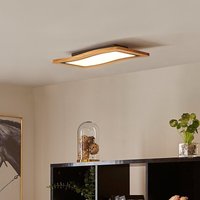 Lucande - gebraucht] Led Deckenleuchte Joren 46 Cm Lang Holz 3.000 k Deckenlampe Lampe Spot B-Ware von LUCANDE