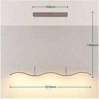 Lucande - gebraucht] Led Hängelampe Brama Hängeleuchte Wohnzimmerlampe Lampe Led Wellenför437 B-Ware von LUCANDE