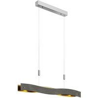 Lucande - gebraucht] Led Hängeleuchte Ebu Hängeleuchte Lampe Leuchte Dimmbar Schwarz Gold B-Ware von LUCANDE