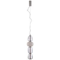 Lucande - gebraucht] Led Hängeleuchte Fedra Glas Grau Weiß ø 17 Cm Deckenlampe Lampe Leuchte B-Ware von LUCANDE