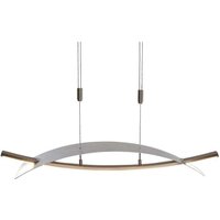 Lucande - gebraucht] Led Hängeleuchte Marija Pendelleuchte Deckenlampe Blende Waagerecht Silb B-Ware von LUCANDE
