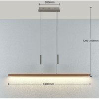 Gebraucht] Lucande Led Holz Balkenpendelleuchte Tamlin Hängeleuchte Pendelleuchte Leuc171 B-Ware von LUCANDE