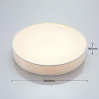 Lucande - gebraucht] Led Rgb Deckenlampe Ajai Hängelampe Lampe Leuchte 36 w Textil Weiß B-Ware von LUCANDE
