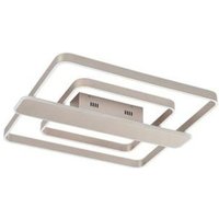 Lucande - gebraucht] Linetti Led Deckenlampe Deckenlampe Deckenleuchte Led Eckig Nickel 70cm B-Ware von LUCANDE