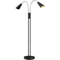 Lucande - gebraucht] Medira Stehleuchte Stehlampe Lampe Leuchte 2 Flammig Gu10 Metall Schw409 B-Ware von LUCANDE