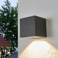 Gebraucht] Lucande Merjem Led Außenwandleuchte Außenlampe Wandlampe Leuchte Led Dunkelg557 B-Ware von LUCANDE