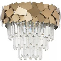 Lucande - gebraucht] Miraia Kristall Deckenleuchte Gold Deckenlampe Lampe Leuchte Spot Li714 B-Ware von LUCANDE