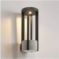 Lucande - gebraucht] Overa Led Außenwandleuchte Wandleuchte Wandleuchte Lampe Leuchte Rund 8, B-Ware von LUCANDE