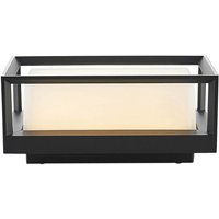 Lucande - gebraucht] Ronida LED-Außenwandleuchte Außenlampe Wandleuchte eckig 5,2W dunkelgrau von LUCANDE