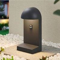 Lucande - gebraucht] Sockelleuchte Wegeleuchte Jasmia Sensor Dunkelgrau Aluminium B-Ware von LUCANDE