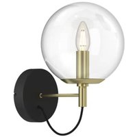 Gebraucht] Lucande Sotiana Wandleuchte Glaskugel Messing Wandleuchte Wandlicht Flurlampe B-Ware von LUCANDE