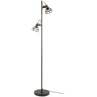 Lucande - gebraucht] Stehleuchte Arinthea 2 Flg Schwarz Stahl E14 Stehlampe Lampe Leuchte B-Ware von LUCANDE