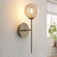Gebraucht] Lucande Wynona Wandleuchte Wandlampe Flurlampe Leuchte 1 Flg. G9 Glas Altmessing B-Ware von LUCANDE