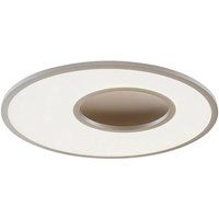 LED-Deckenleuchte Durun, dimmbar, cct, rund, 60 cm - weiß, silber von LUCANDE