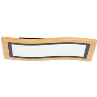 LED Deckenleuchte "Joren" aus Holz dimmbar für Wohnzimmer & Esszimmer von Lucande von LUCANDE