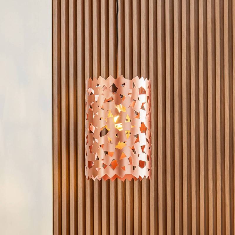 Lucande Hängeleuchte Aeloria, kupfer, Ø 25 cm, Eisen, E27 von LUCANDE