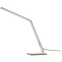 Lucande - Alu-LED-Schreibtischlampe Nicano mit Dimmer - alu gebürstet von LUCANDE