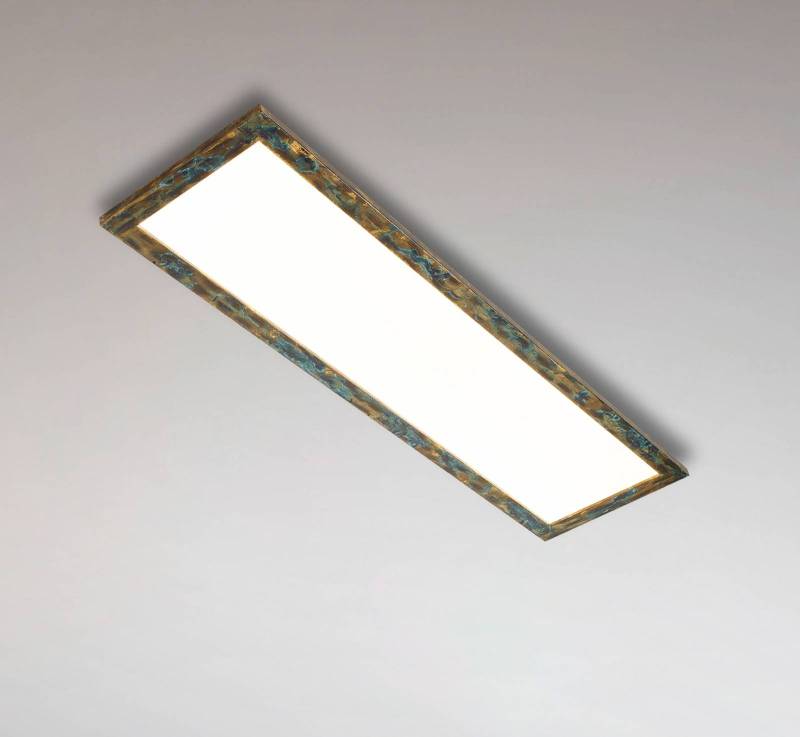 Quitani LED-Panel Aurinor, gold patiniert, 125 cm von Quitani