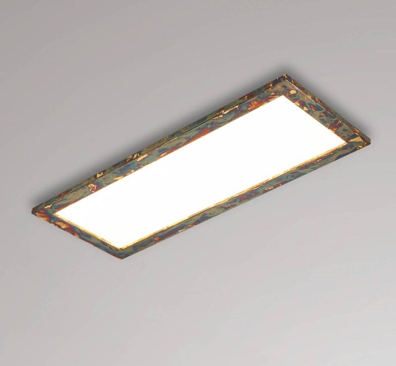 Quitani LED-Panel Aurinor, goldfarbig, 86 cm von Quitani