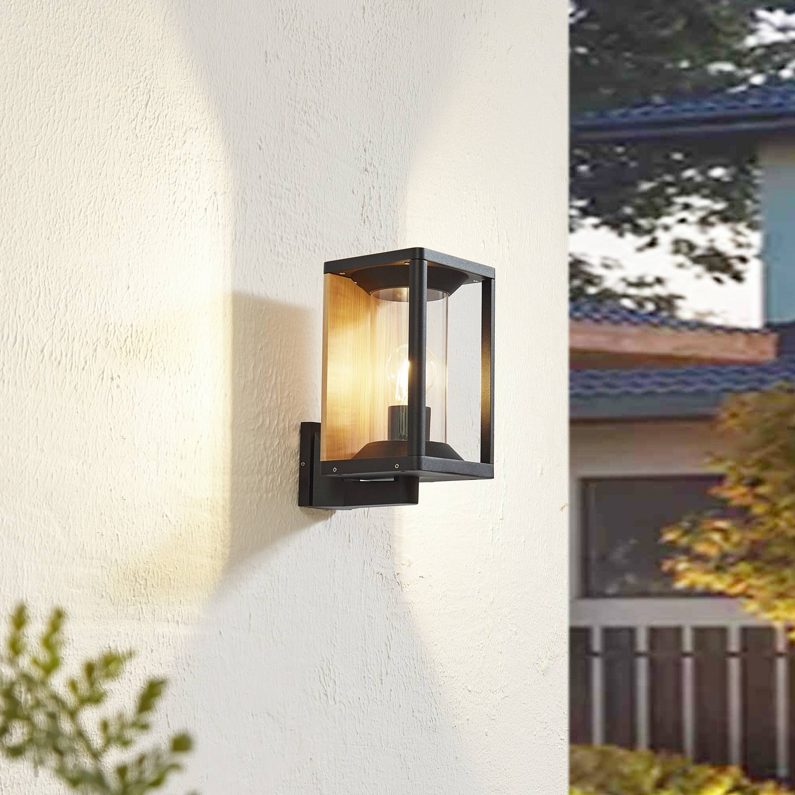 Lucande Außenwandleuchte Candina, schwarz, Aluminium, IP65 Lucande Außenwandleuchte Candina, schwarz, Aluminium, IP65 von LUCANDE