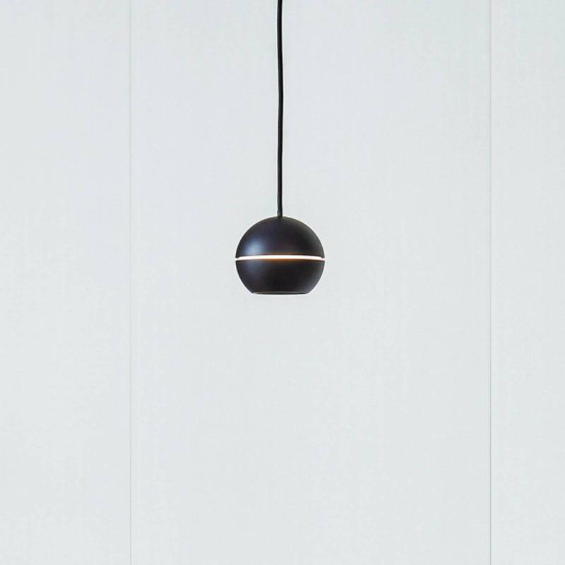Lucande LED-Hängeleuchte Plarion, schwarz, Aluminium, Ø 9 cm von LUCANDE