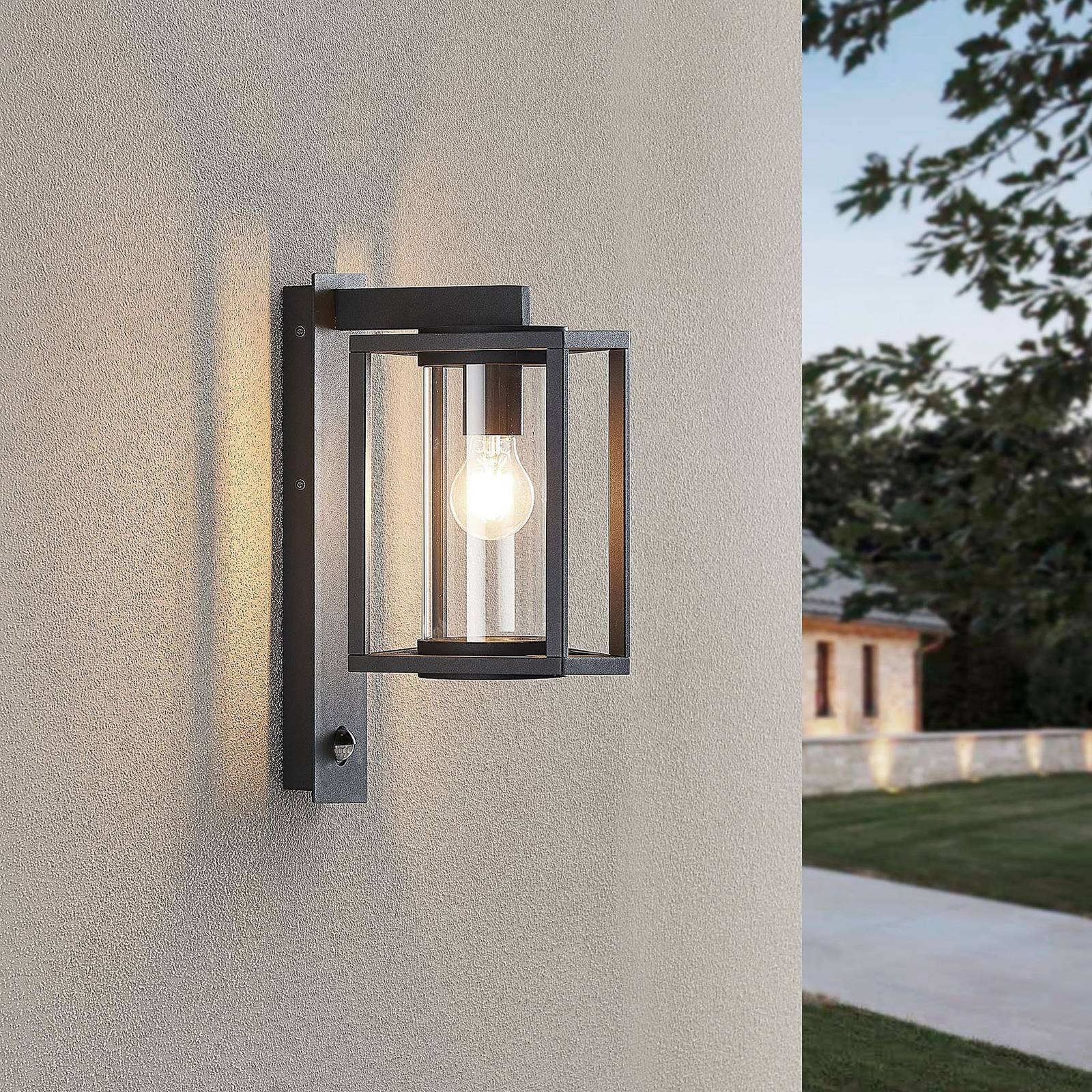 Lucande Außenwandlampe Ferda, 2er-Set, Sensor, hängend von LUCANDE