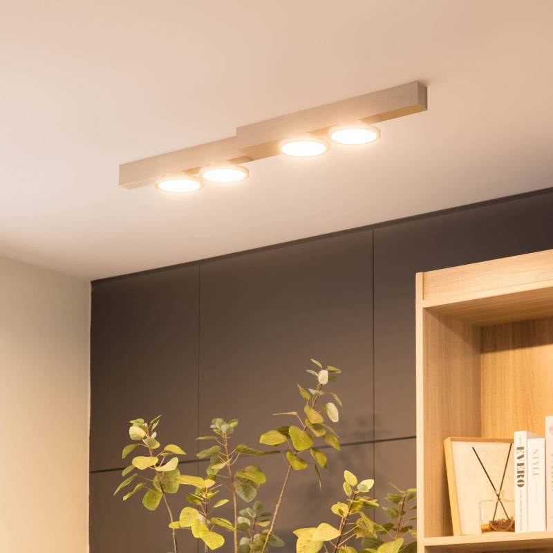 Lucande Kellino Deckenleuchte, 4-flammig, nickel Lucande Kellino Deckenleuchte, 4-flammig, nickel von LUCANDE