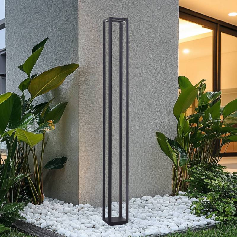 Lucande LED-Außenleuchte Thorvid, Höhe 180 cm, schwarz von LUCANDE