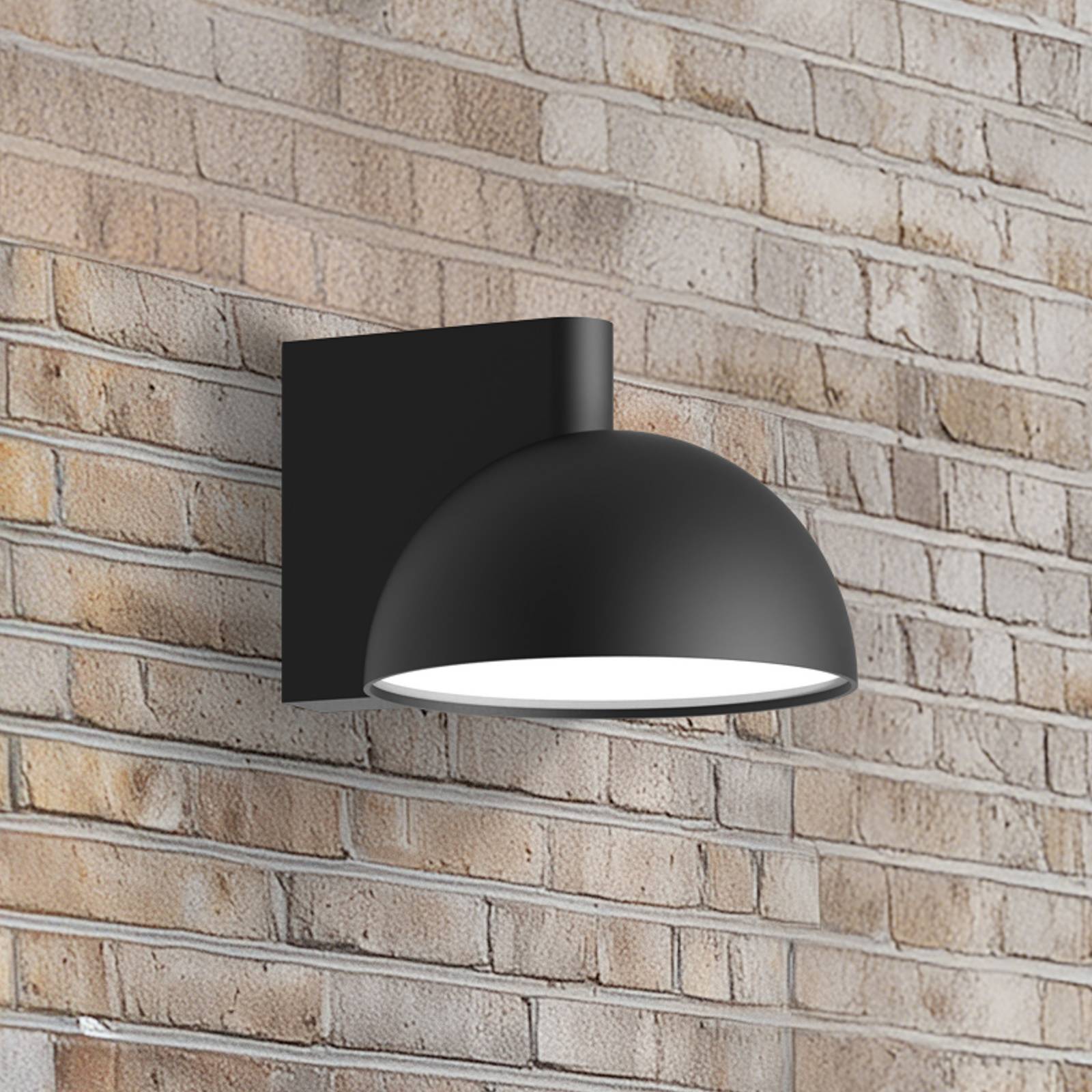 Lucande LED-Außenwandlampe KIRI, Metall, schwarz matt, IP44 Lucande LED-Außenwandlampe KIRI, Metall, schwarz matt, IP44 von LUCANDE