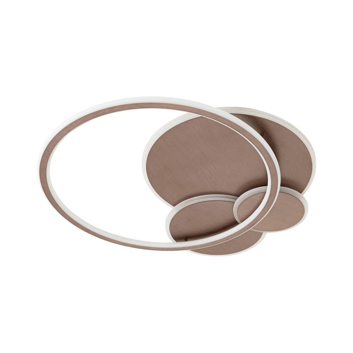 Lucande LED Deckenlampe Circulo 10043443 Dimmbar Modern in Braun aus Metall 4-flammig Wohnzimmerleuchte Lucande LED Deckenlampe Circulo 10043443 Dimmbar Modern in Braun aus Metall 4-flammig Wohnzimmerleuchte von LUCANDE