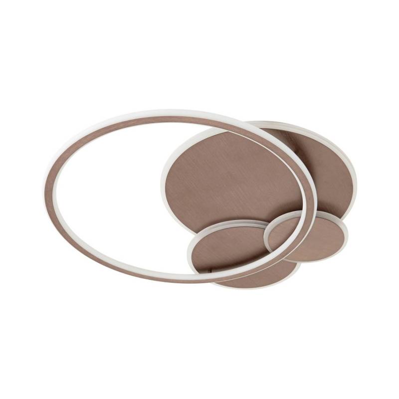 Lucande LED Deckenlampe Circulo 10043443 Dimmbar Modern in Braun aus Metall 4-flammig Wohnzimmerleuchte Lucande LED Deckenlampe Circulo 10043443 Dimmbar Modern in Braun aus Metall 4-flammig Wohnzimmerleuchte von LUCANDE
